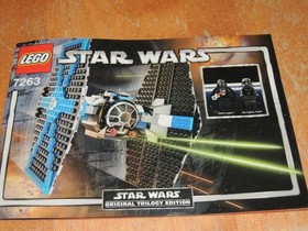2005 Lego Star Wars 7263 Tie Fighter with Light Up Vader 100% complete manual