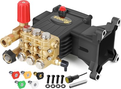 #ad #ad TOOLCY Pressure Washer Pump Max 4000 PSI 4.2 GPM 1quot; Shaft Horizontal Black $294.95