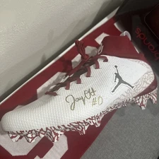 OU RB Jadyn Ott Autographed Team Issue Cleat Oklahoma Sooners Football