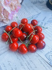 Lifelike Artificial Cherries Perfect for Home or Shop Display Quantity 20