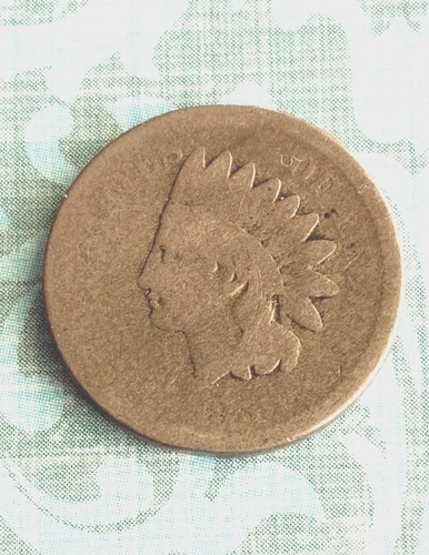 1ST YEAR/"TYPE COIN"  1859 "Good" IH penny. Date and lettering visible in light!