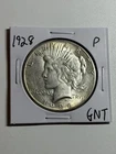 1928 P PEACE SILVER DOLLAR UNC DETAIL KEY DATE PHILADELPHIA MINT