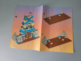 LEGO NINJA Emperor&rsquo;s Stronghold 3053 & Fire Fortress 3052 - 95% Comp with Manual