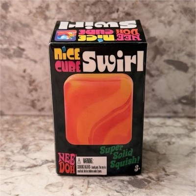 Nee Doh Super Solid Squish Squeeze Ball Orange Yellow