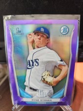 Ryne Stanek 2014 Bowman Chrome 1st Bowman Purple #d188/199 BCP84 Tampa Bay Rays