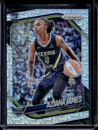 2025 Panini WNBA Prizm Aziaha James RC Mojo Rookie #/25 Wings