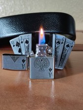 Poker Ace Lighter Belt Buckle Combo Detachable Buckle Fits 36 40 29.99