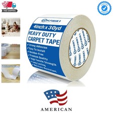 Heavy Duty Carpet Tape Double Sided 4 INx30YD Rug Tape for Area Rugs on Carpe...