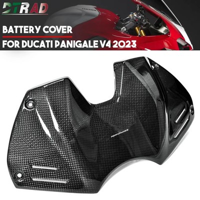 For DUCATI Panigale V4 S R SP 2023 Carbon Fiber Tank Battery Cover Front Fairing
