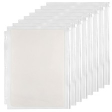 YoeeJob 3 Holes Clear PVC Zipper Binder Pocket Insert Pages Letter Size, 8 1/...