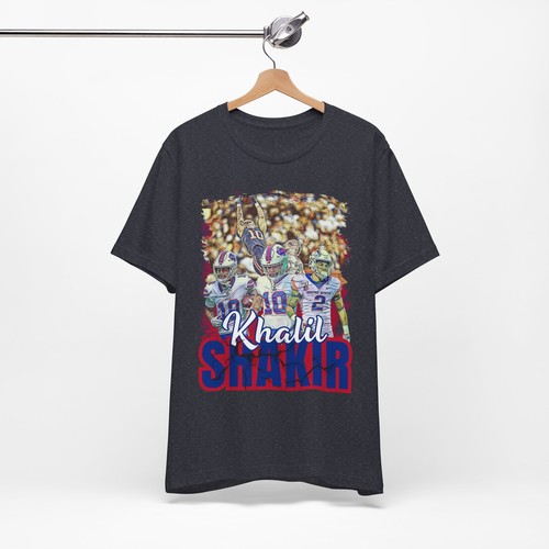 Football Fan Unisex Tee, Buffalo Bills Sports Shirt, Khalil Shakir Jersey Top - 第 52/71 張圖片