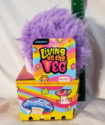 New Living on the Veg Mushroom Romy Plush Easter Russ Purple Hair