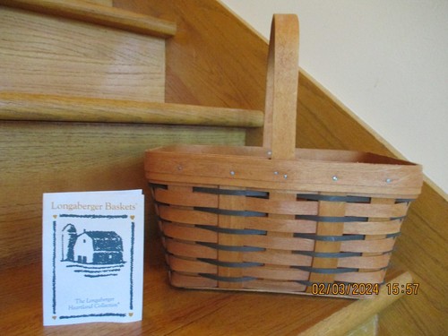 Longaberger Spring Basket Heartland Weave 1993 nützliche Größe *Versand inklusive!* - Bild 1 von 10