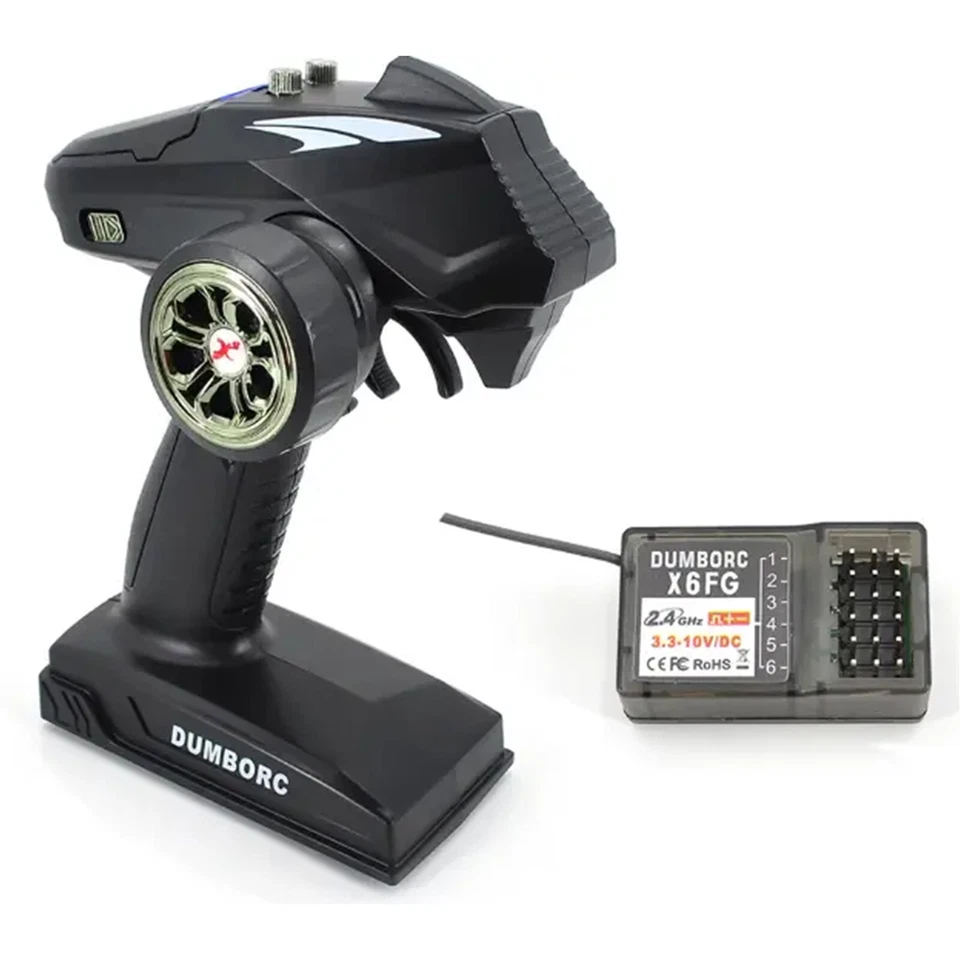 DumboRC Dumbo X6 6-Channel 2.4GHz RC Transmitter USB 5V With X6FG Receiver Gyro - Image 2 of 4