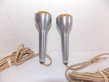 PAIR OF VINTAGE VOICE OF MUSIC V-M CERAMIC MICROPHONES