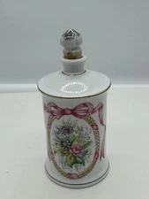 Vintage Lefton China Hand Painted Perfume Bottle Vanity-READ