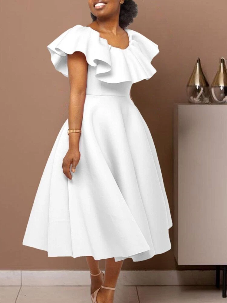 Women Party Dress Ladies Dresses Occasions Summer White Festival