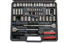 PT Performance Tools Socket & Bit Set Ratchet Wrench Kit Mechanics with Case