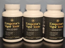 Lot of 3 Emperor's Vigor Tonic - 30 Capsules Each - New / Sealed! Exp 4/2026