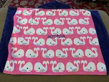 Pottery Barn Kids  Sophia  Whale Hooded Beach Pool Towel NS 