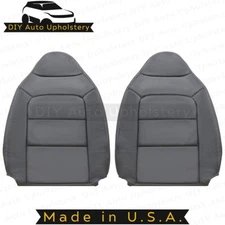 2001 2002 for Ford Explorer Sport Trac Driver/Passenger Top Leather Covers Gray