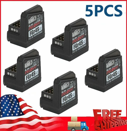 5X RC Receiver Flysky FGR4S V2 Receiver AFHDS 3Built-in Single-Antenna 4CH V0F3