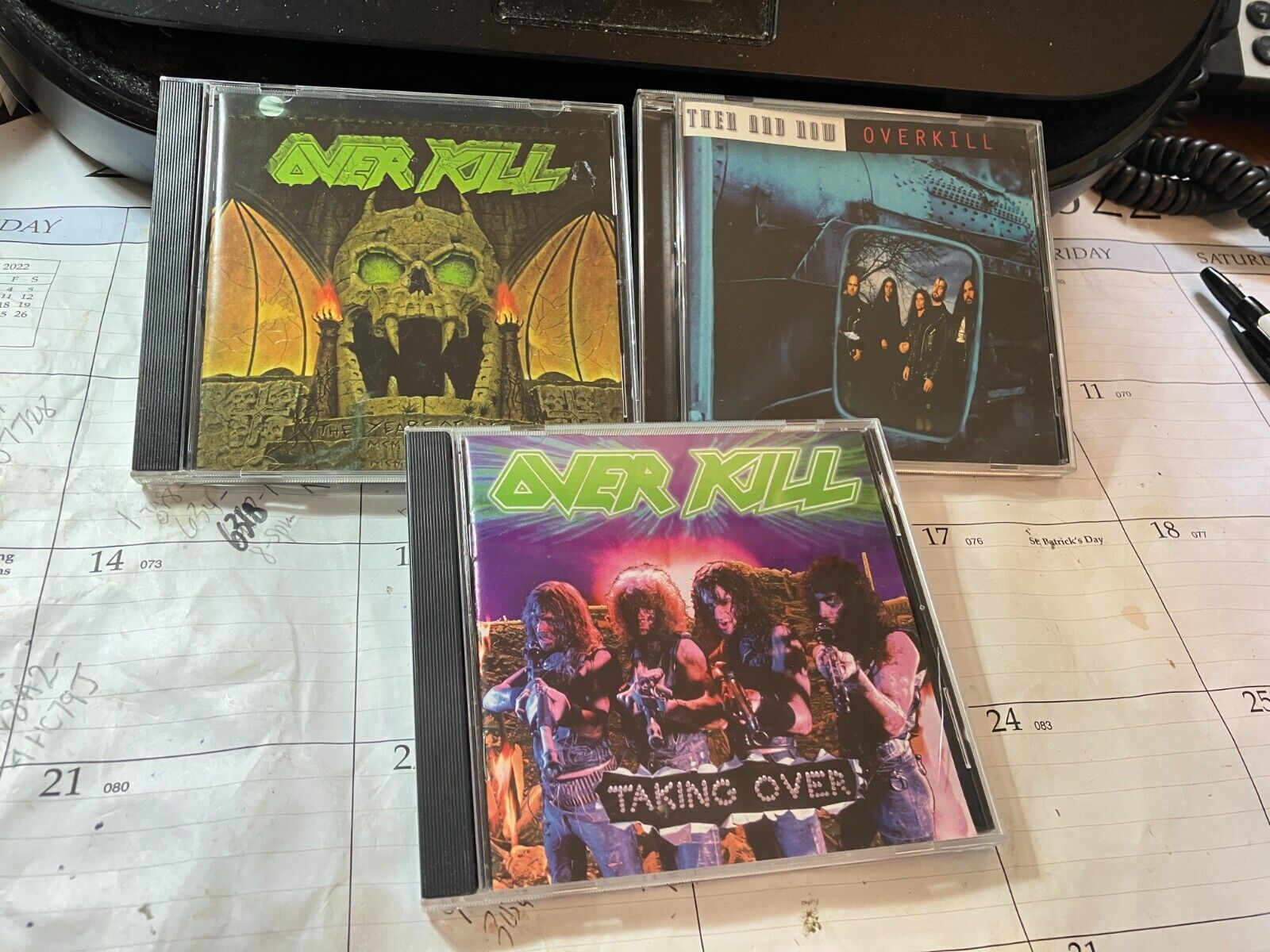 OVERKILL 3 CD LOT: TAKING OVER, THEN AND NOW, THE YEARS OF DECAY