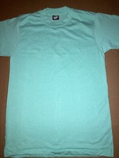 Vintage NOS Medium Mint Green Blank Screen Stars Best, T-shirt. Single Stitch