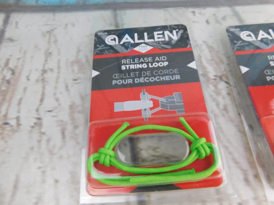 Allen Release Aid Cuerda Lazo Neón Naranja y Verde Lote de 4 Paquetes de 3 Nuevos Foto 2 de 4