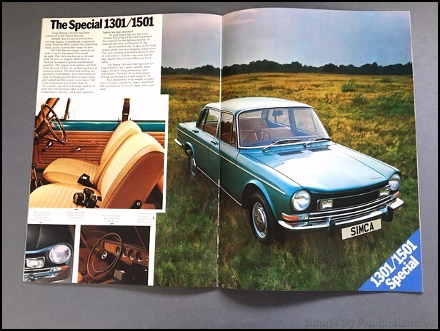 1974 Simca 24-page Vintage Car Sales Brochure Catalog - 1000 Rallye ...