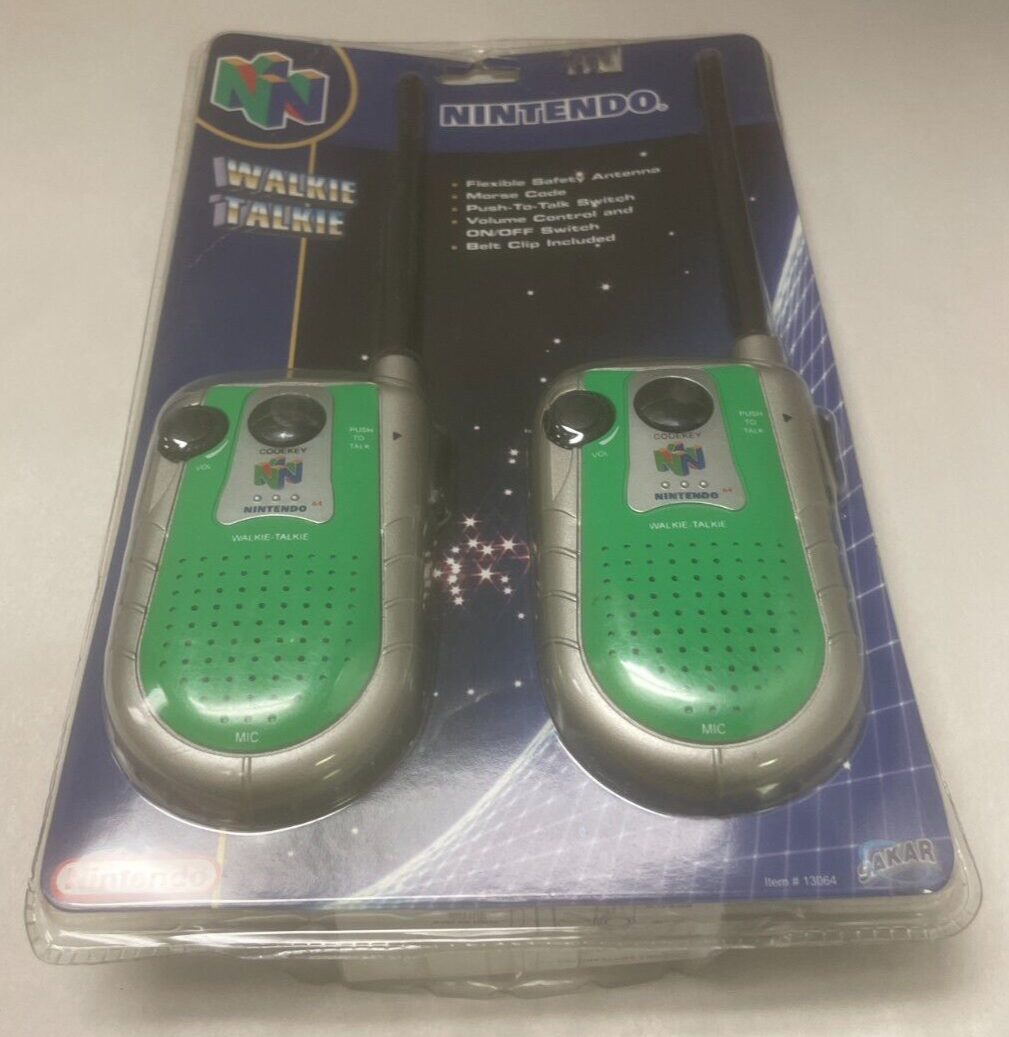 Sakar - Nintendo 64 Walkie Talkies - New In Box - 1998 Original