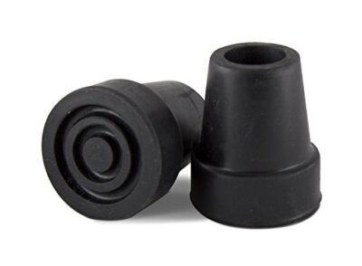 2 Pcs Cane Tips 3/4 Inch Heavy Duty Rubber Cane Tips Anti Slip TPR Replacement