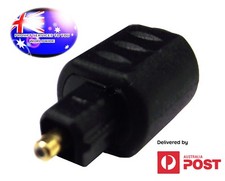From OZ Quality 1PC TOSLINK Optical Adapter 3.5mm Female Socket To Digital Plg