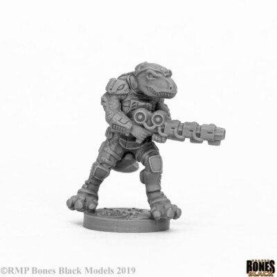 BLACKTOOTH SUPPRESSOR Reaper Miniatures Bones Black REM49008