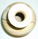 NEMADJI Pottery- U.S.A.-4 1/2"-Wide-Swirl Design-1" Opening-Unique & Rare — photo 8