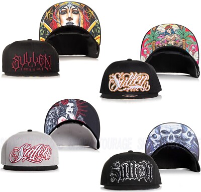 Sullen Art Collective New Premium Skull Tattoo Snapback Flat Hat Cap  Styles
