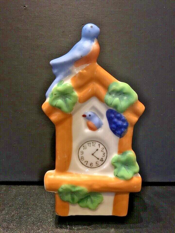 Cute Occupied Japan Porcelain Coo-Coo Clock Wall Pocket. | eBay