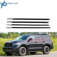 Fit For Toyota Sequoia 2008-2020 Door Belt Molding Weatherstrip (4 PCS SET)