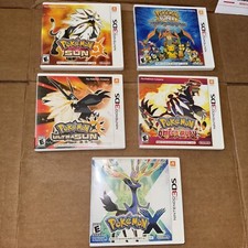 Pokemon 3DS Game Lot of 5 Titles