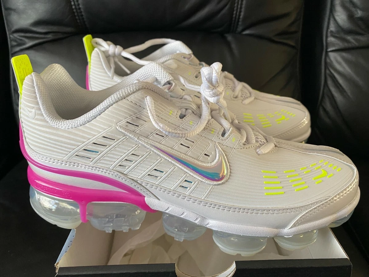 WOMENS NIKE AIR VAPORMAX PLATINUM TINT FIRE PINK SIZES UK 3 4 4.5 5 6 7 NEW