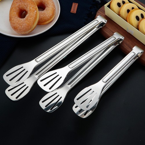 MABAHON Lot De 10 Pinces Cuisine 7 Pouces – Pinces Service Inox 304 BBQ, Salade, Buffet, Grillades, Sans Glisse, Faciles à Nettoyer