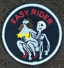 EASY RIDER SKULL OUTLAW Biker MOTORCYCLE PATCH  Sew On