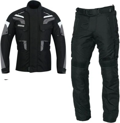 Motorrad Kombi Herren Jacke und Hose Herren Motorrad Textil Kombi Wasserdicht - Bild 1 von 3