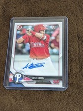 2018 BOWMAN 1ST PROSPECT AUTO JOSE GOMEZ PHILLIES