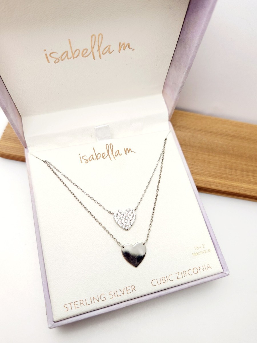 Isabella Sterling Silver Necklace Isabella M Sterling Silver Two