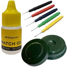 Watch Oil Cup 1 Hole Urea Plastic Watchmakers Oiler Grease Dappen Pot Dish one