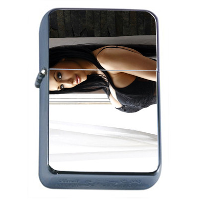 Dubai Pin Up Girls D14 Flip Top Oil Lighter Wind Resistant Flame 