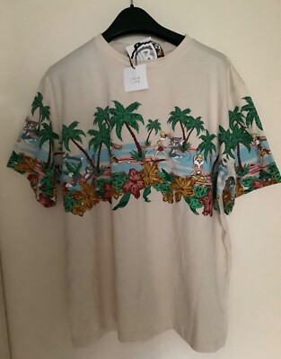 Zara Bugs Bunny Looney Tunes Warner Bros T Shirt Size M