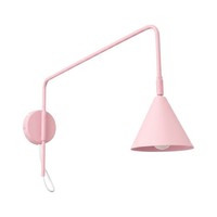 Wandlampe Stahl Rosa Schalter Schalter E14 B:14 Cm Wandleuchte Wohnzimmer