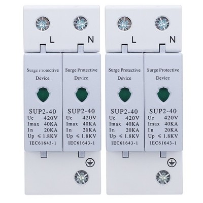 2Pcs Protection Device AntiThunder Electronic Component 240 2P 40KA